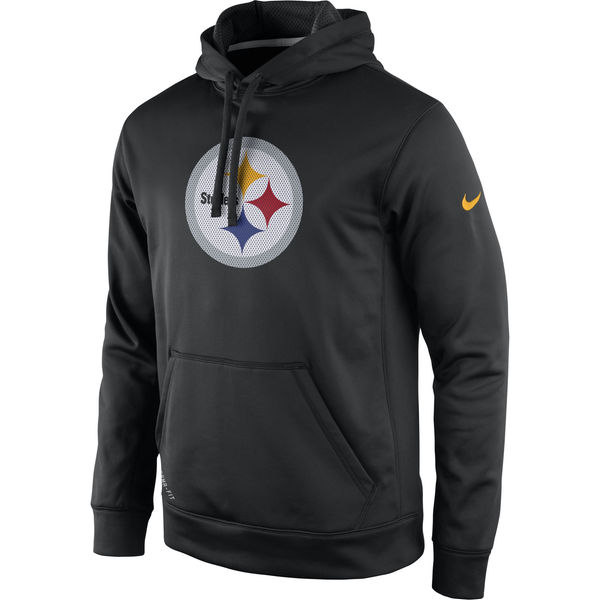 Men Pittsburgh Steelers Nike Practice Performance Pullover Hoodie Black->pittsburgh steelers->NFL Jersey